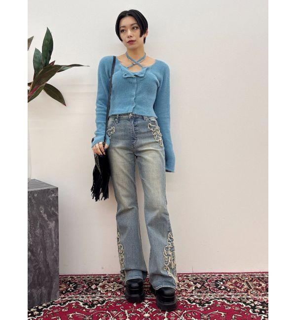 EVRIS「ホルターネックシャギーニットトップス」|ニット・セーター|