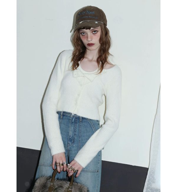 EVRIS「ホルターネックシャギーニットトップス」|ニット・セーター|