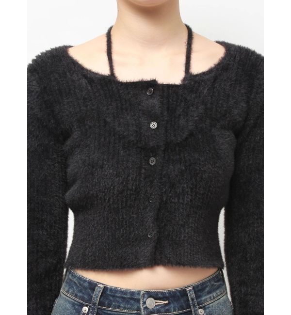 EVRIS「ホルターネックシャギーニットトップス」|ニット・セーター|