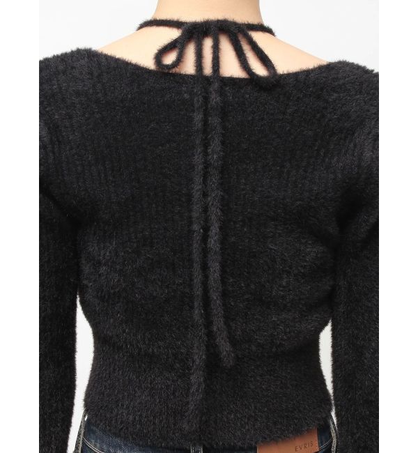EVRIS「ホルターネックシャギーニットトップス」|ニット・セーター|