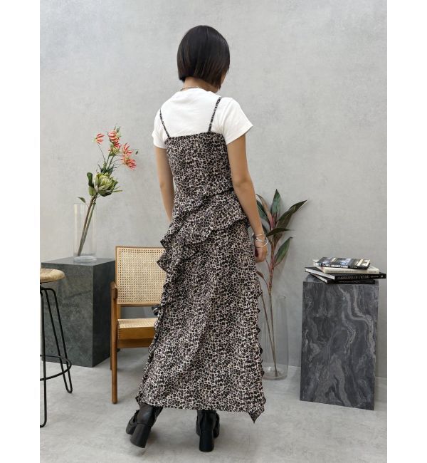 EVRIS「ギャザーアシンメトリーロングワンピース」|ワンピース|