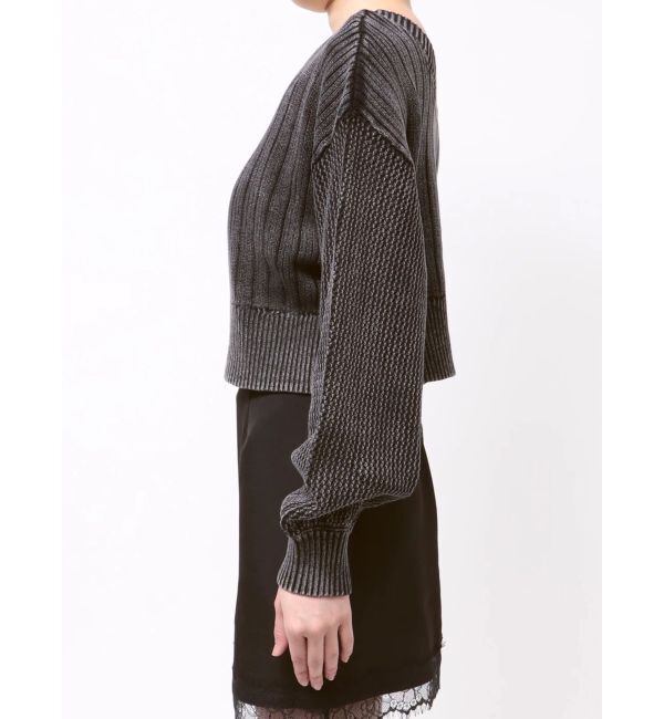 EVRIS「2WAYピグメントニットカーディガン」|カーディガン|