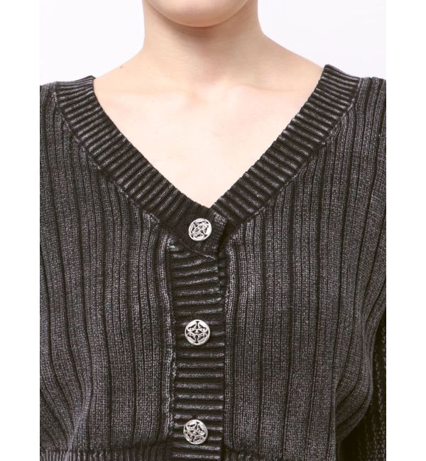 EVRIS「2WAYピグメントニットカーディガン」|カーディガン|