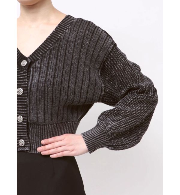 EVRIS「2WAYピグメントニットカーディガン」|カーディガン|