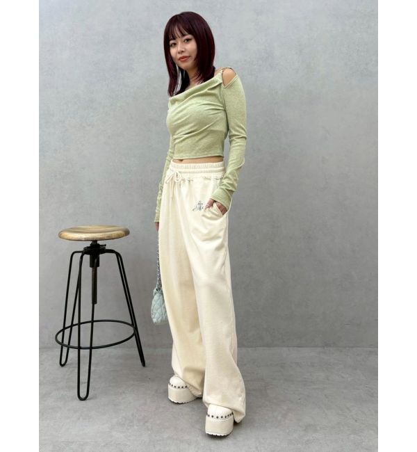 EVRIS「チェーンドレープリブトップス」|Tシャツ・カットソー|