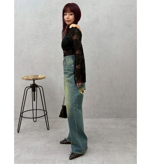 EVRIS「スカラップオフショルレーストップス」|シャツ・ブラウス|