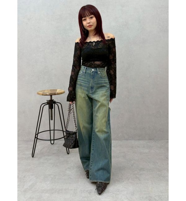 EVRIS「スカラップオフショルレーストップス」|シャツ・ブラウス|