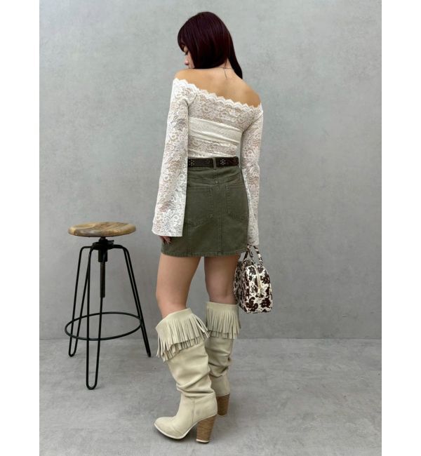 EVRIS「スカラップオフショルレーストップス」|シャツ・ブラウス|