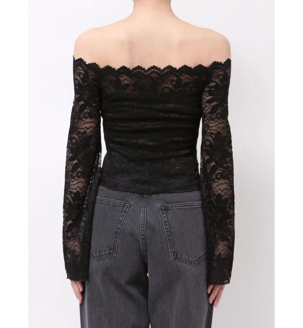 EVRIS「スカラップオフショルレーストップス」|シャツ・ブラウス|