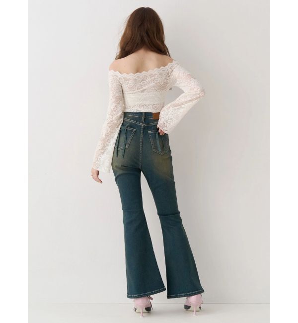 EVRIS「スカラップオフショルレーストップス」|シャツ・ブラウス|