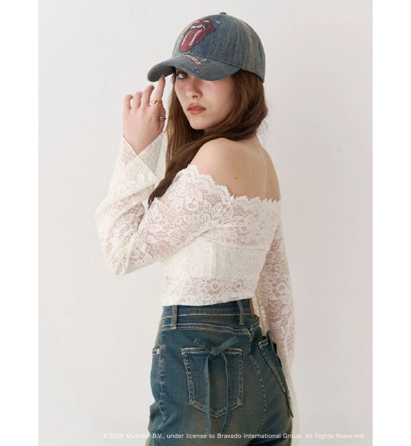 EVRIS「スカラップオフショルレーストップス」|シャツ・ブラウス|