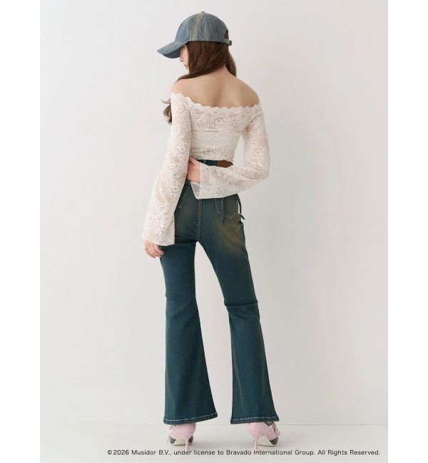 EVRIS「スカラップオフショルレーストップス」|シャツ・ブラウス|