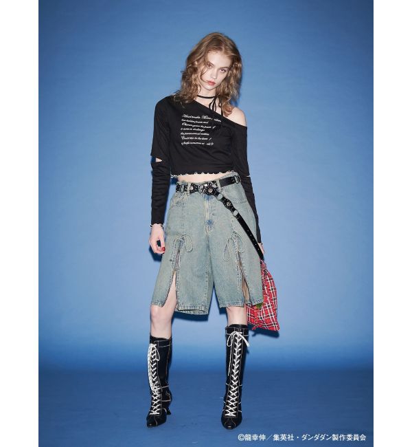 jouetie「【TVアニメ『ダンダダン』・jouetie】フィットオフショルトップス」|Tシャツ・カットソー|