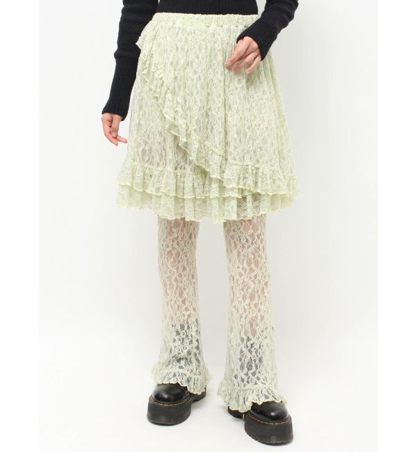jouetie「レースフリルレイヤードフレアパンツ」|その他|