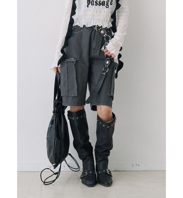 jouetie「カーゴカプリパンツ」|その他|ブラック