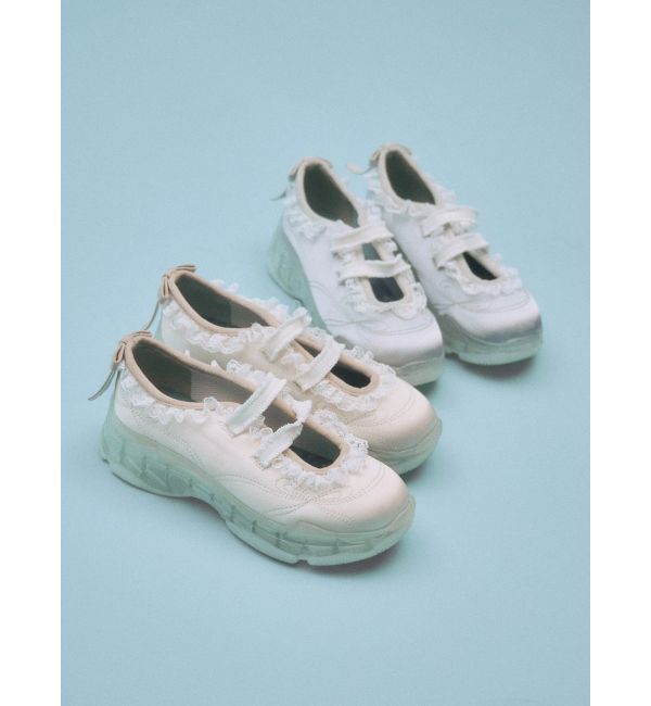 merry jenny「satin frill bandスニーカー」|スニーカー|