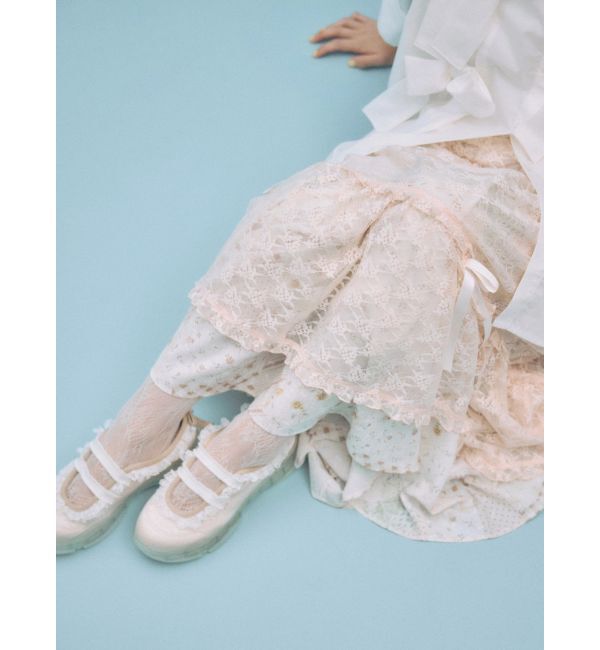 merry jenny「satin frill bandスニーカー」|スニーカー|