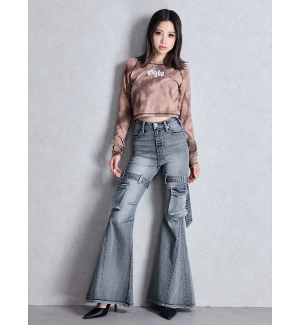 GYDA「GYDA processing like shortトップス」|Tシャツ・カットソー|