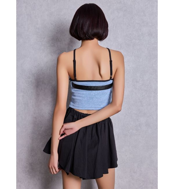 GYDA「HEM Symmetryメッシュスカートライクショートパンツ」|スカート|