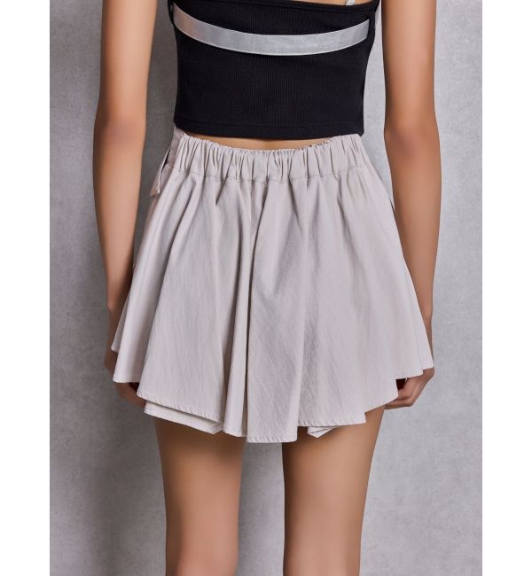 GYDA「HEM Symmetryメッシュスカートライクショートパンツ」|スカート|