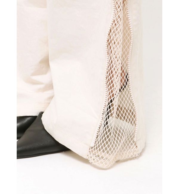 GYDA「SIDE ZIPメッシュスリットパンツ」|その他|