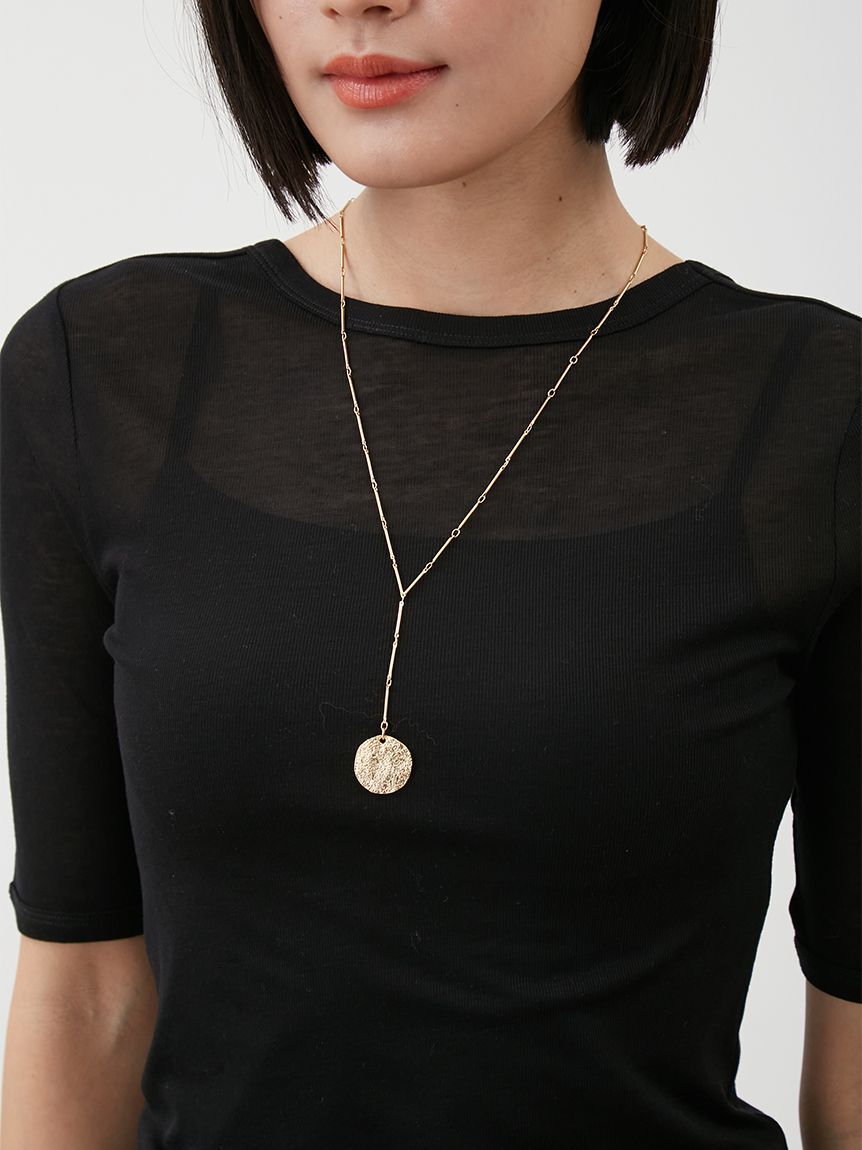 Mila Owen「ボートネック後ろあきハーフスリーブT」|Tシャツ・カットソー|