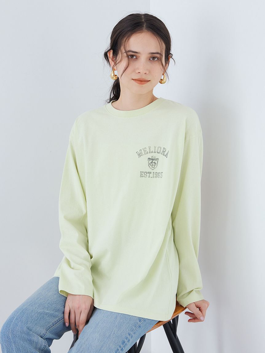 Mila Owen「カレッジロングＴシャツ」|Tシャツ・カットソー|YEL