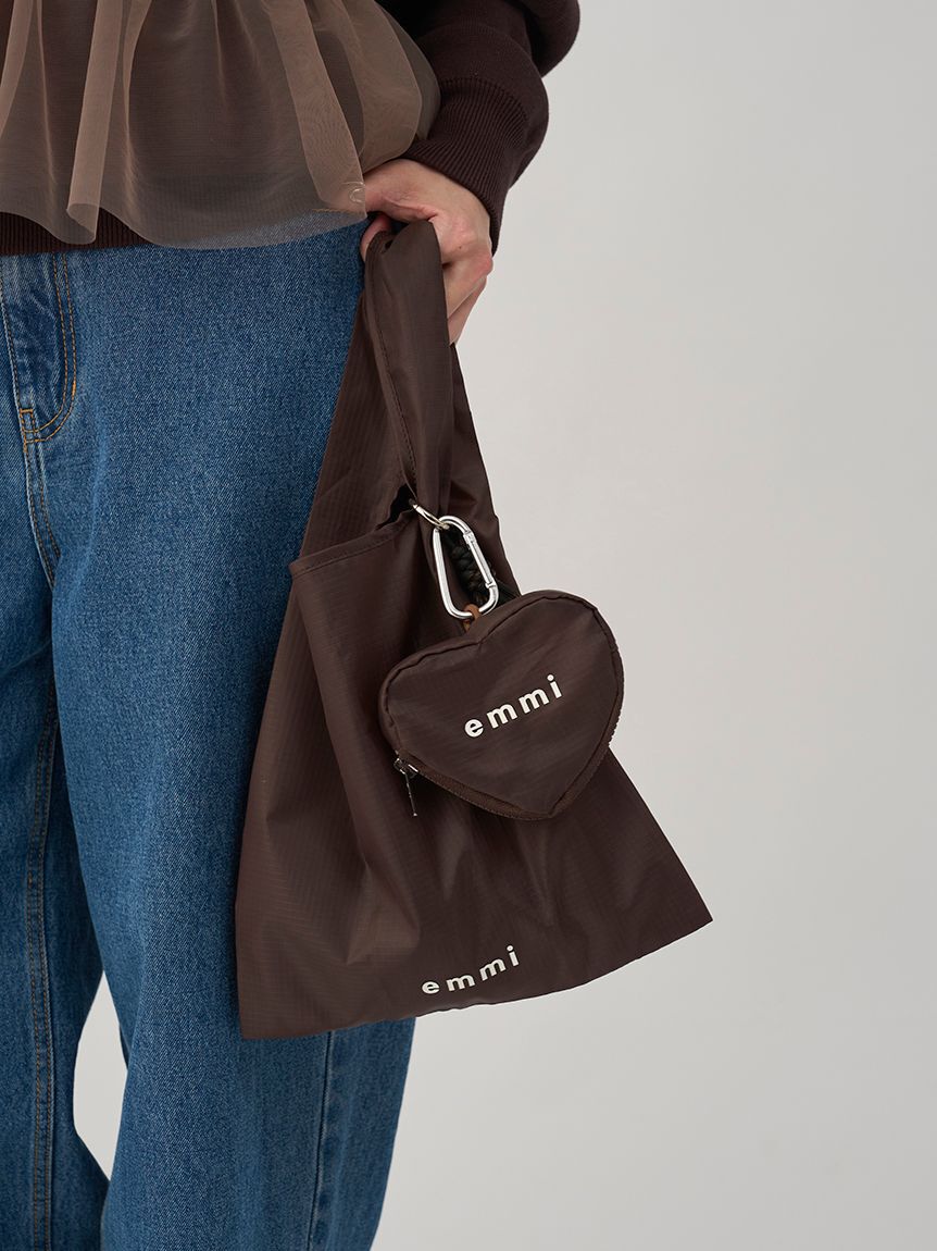 emmi atelier「【10th】ハートチャーム付きエコバッグ」|エコバッグ|BRW