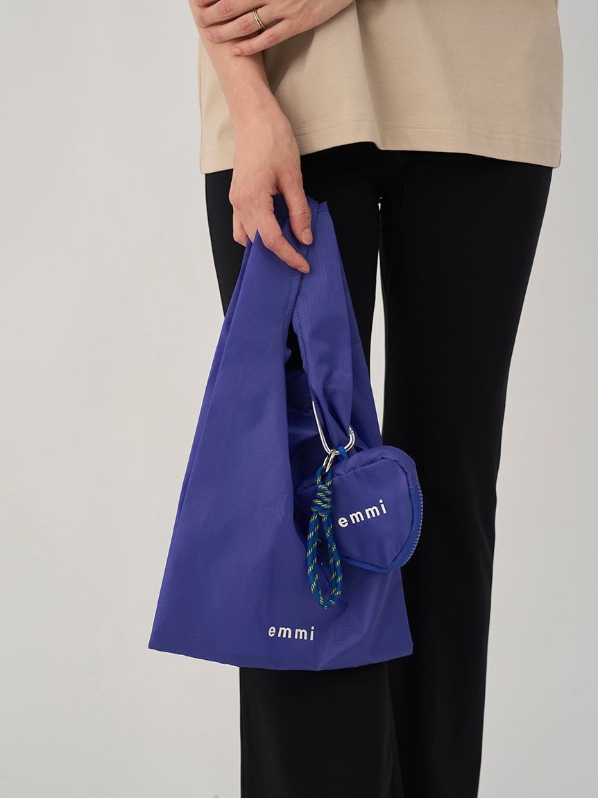 emmi atelier「【10th】ハートチャーム付きエコバッグ」|エコバッグ|BLU