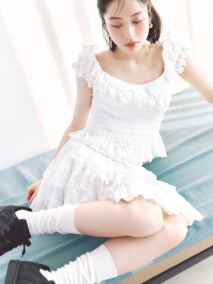 SNIDEL「コットンフリルスカショーパン」|その他|