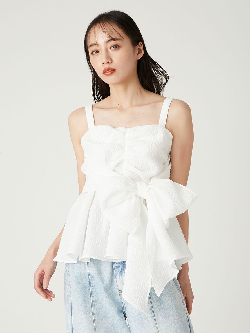 FRAY I.D「2wayリボントップス」|Tシャツ・カットソー|