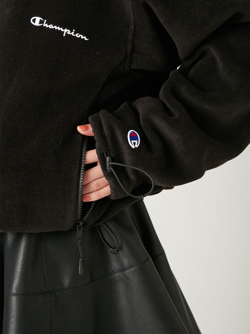 FRAY I.D「【FRAY I.D｜Champion】フリースハーフジッププルオーバー」|Tシャツ・カットソー|