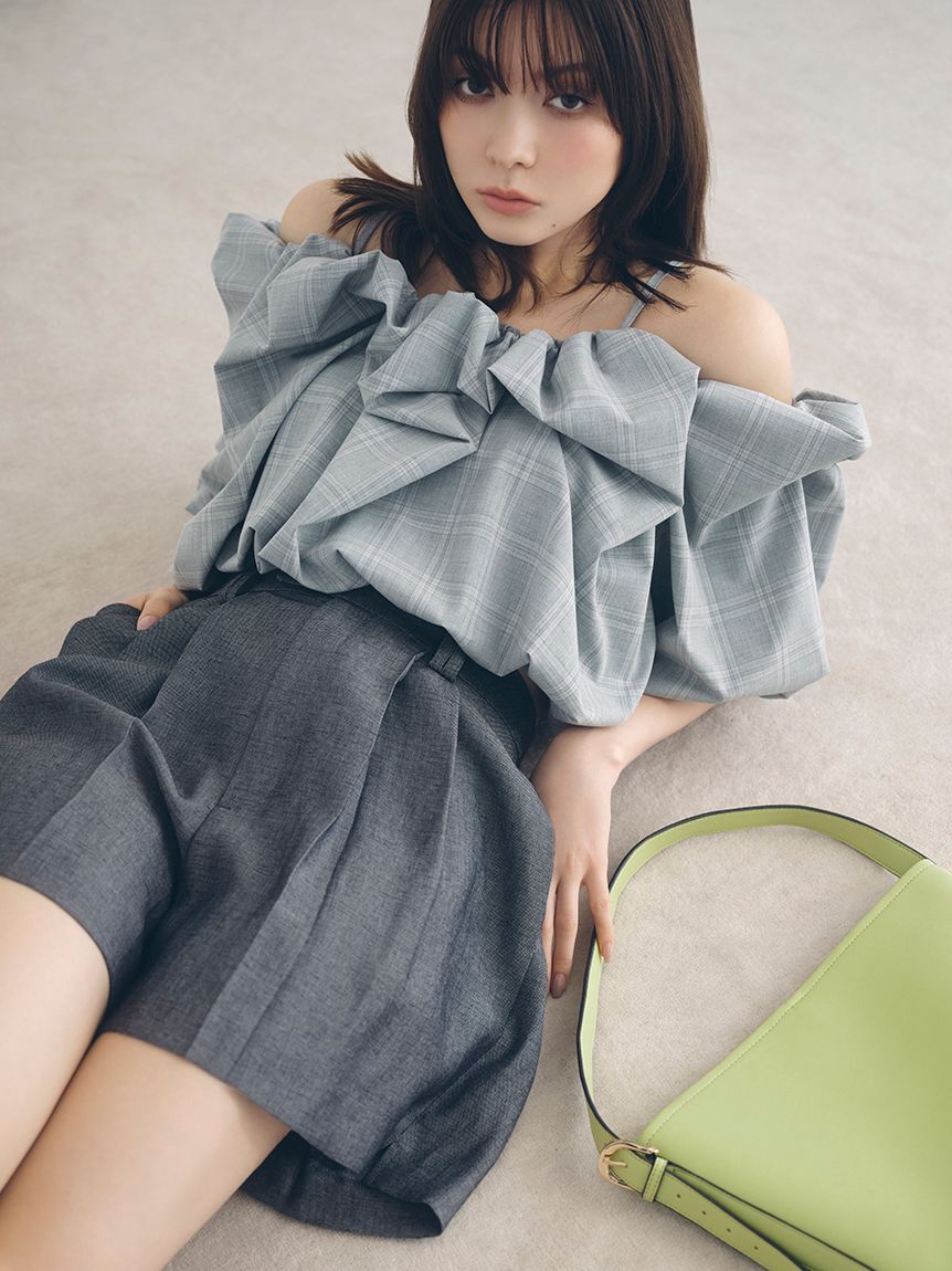 FRAY I.D「タックリネンショートパンツ」|その他|GRY