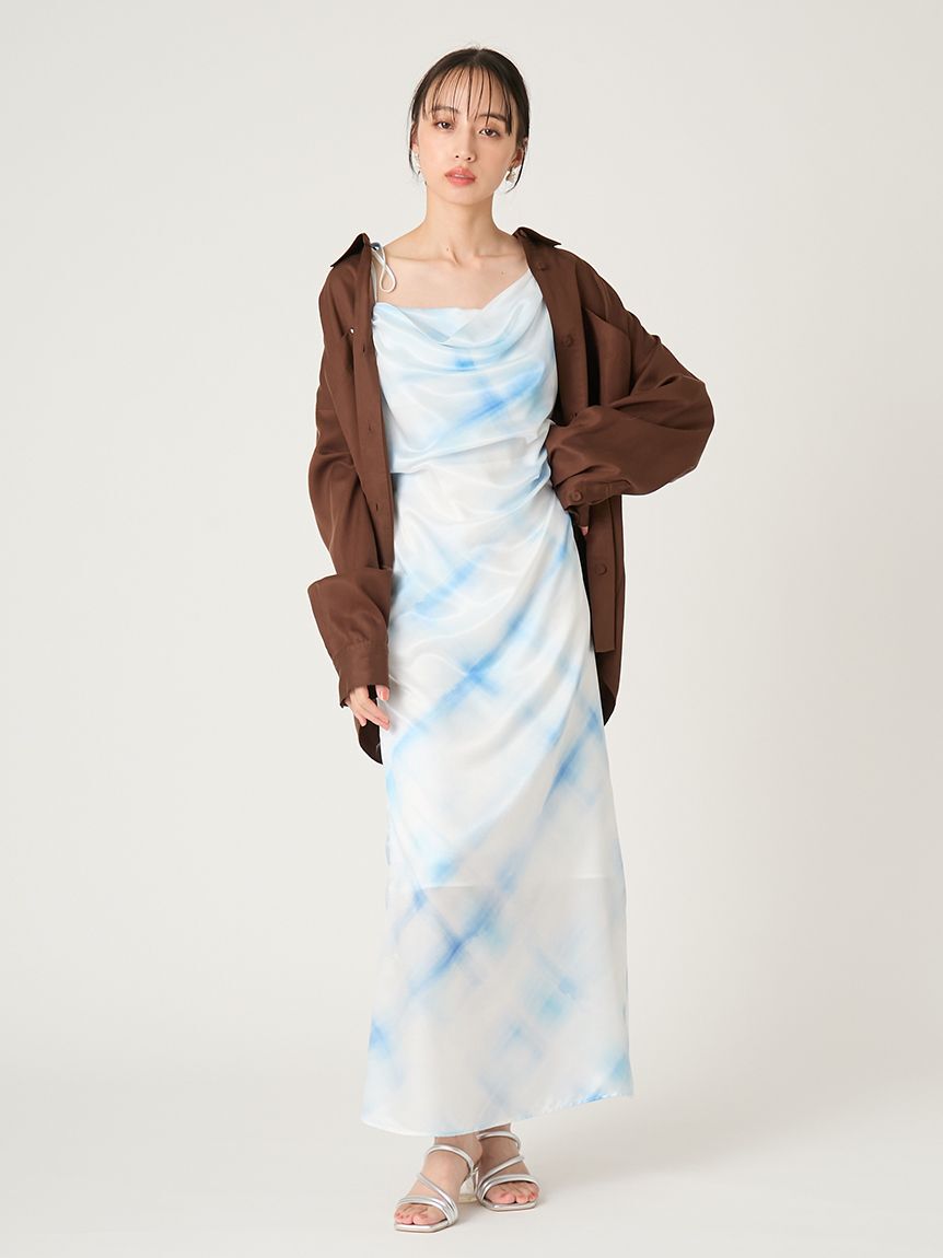 FRAY I.D「タックドレープキャミワンピース」|ワンピース|