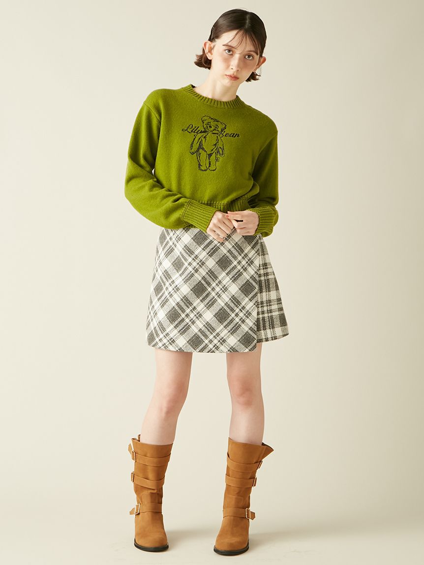 LILY BROWN「【WEB限定サイズ2】ロービングチェックスカショーパン」|その他|