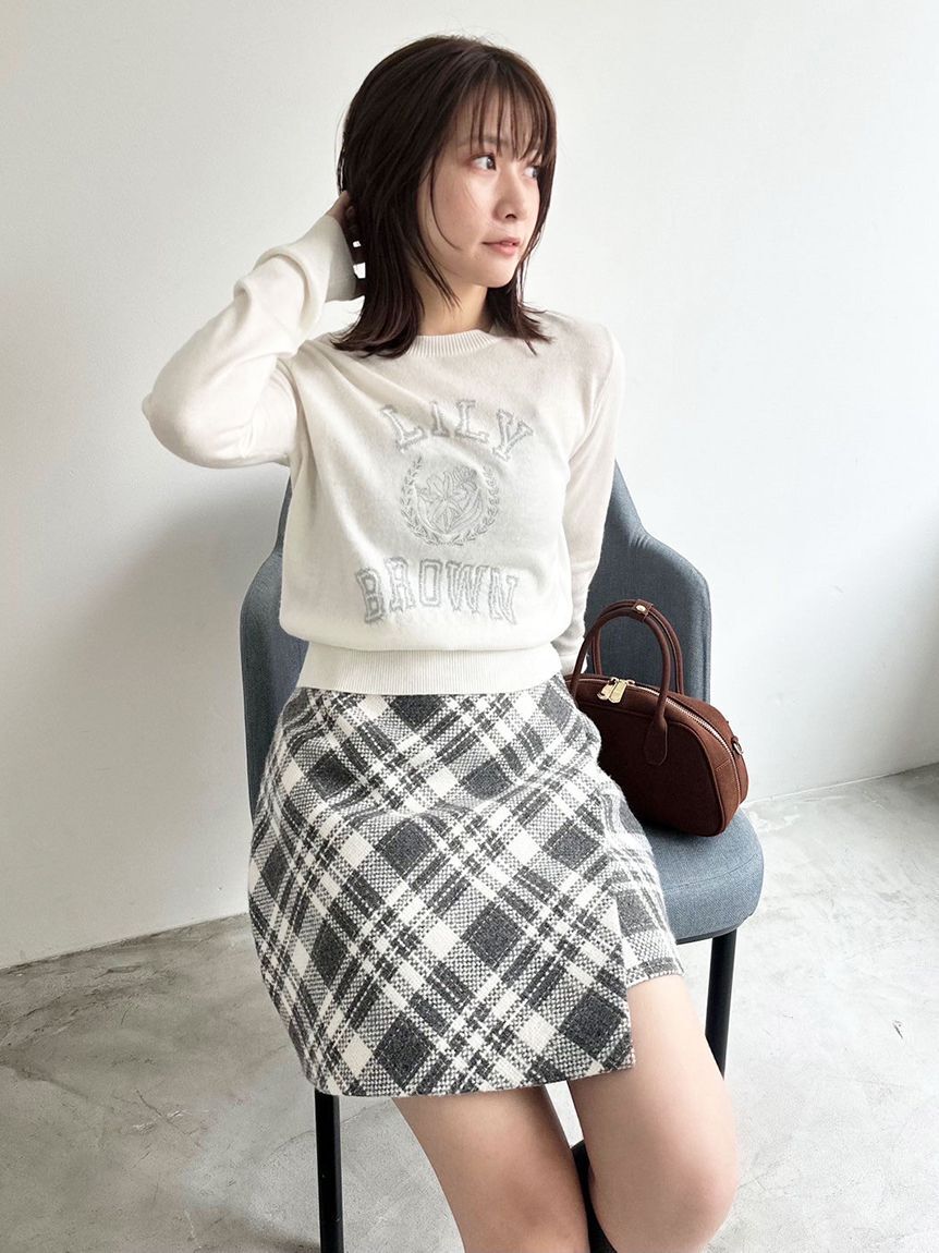 LILY BROWN「【WEB限定サイズ2】ロービングチェックスカショーパン」|その他|