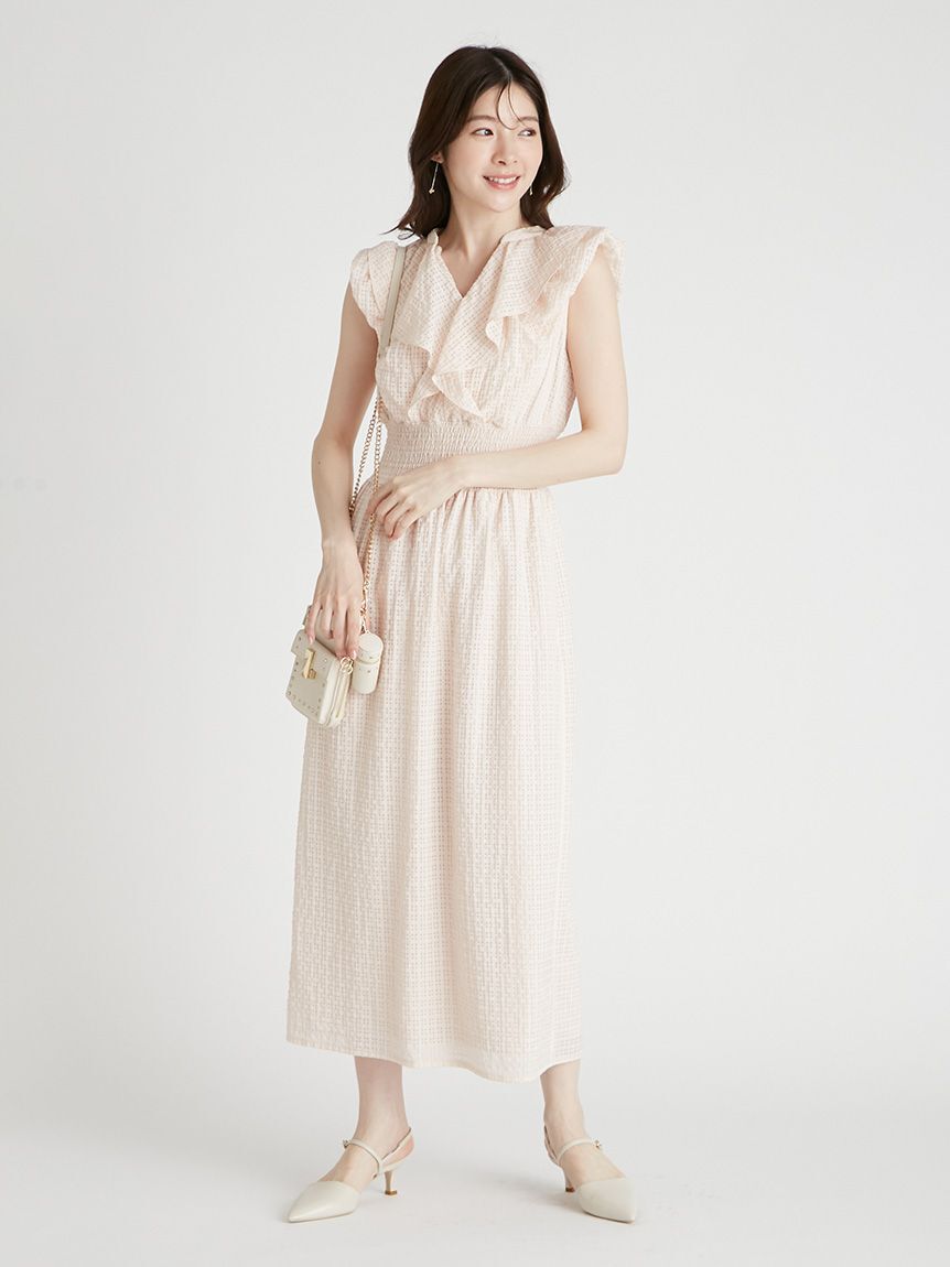 CELFORD「フリルシャーリングタイトワンピース」|ワンピース|