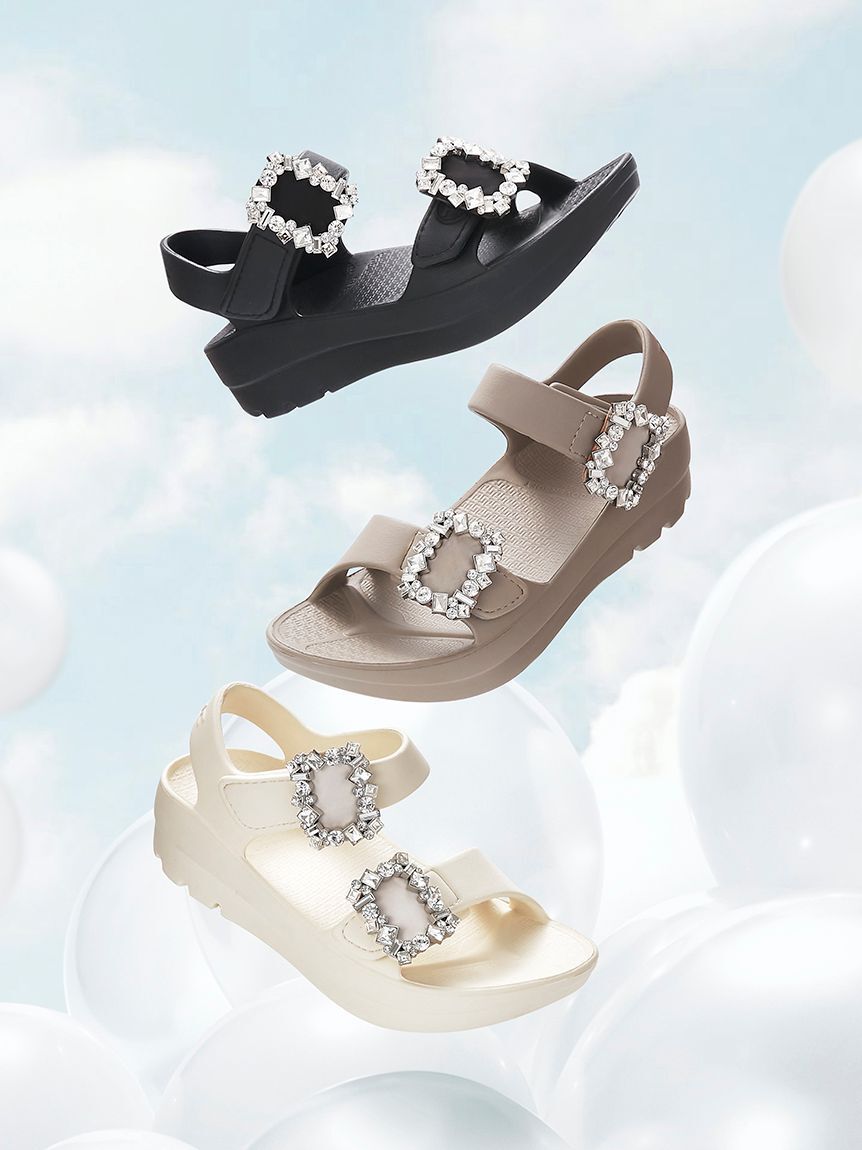 CELFORD「【TELIC｜CELFORD】コラボビジューリカバリーサンダル」|サンダル|