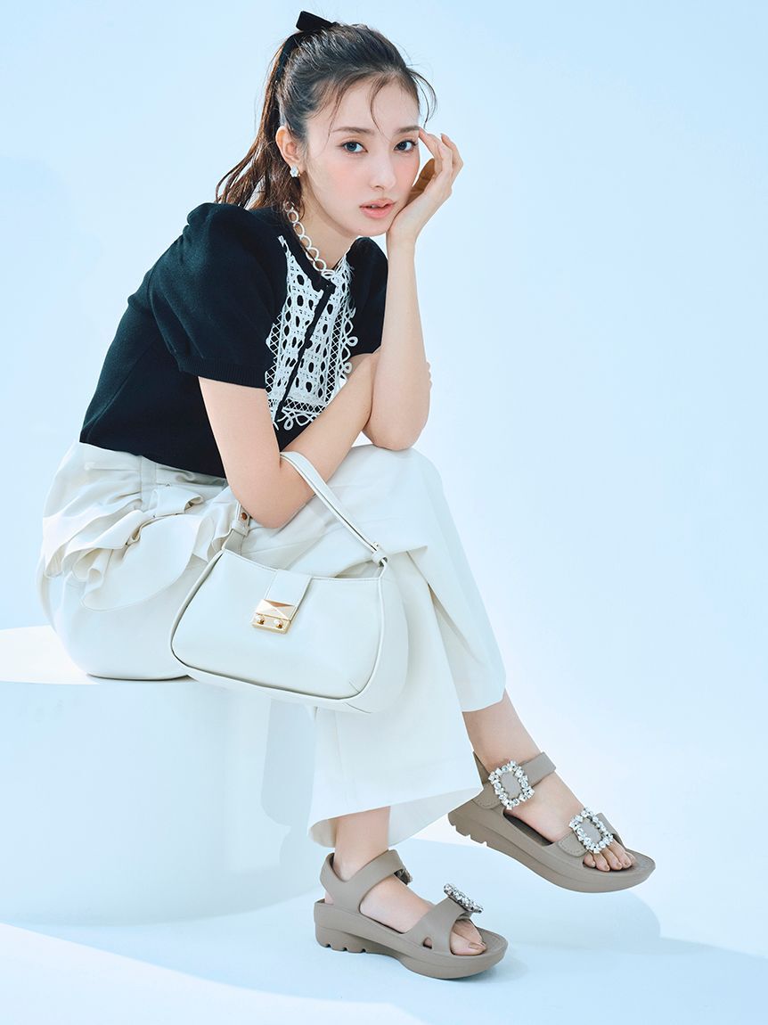 CELFORD「【TELIC｜CELFORD】コラボビジューリカバリーサンダル」|サンダル|