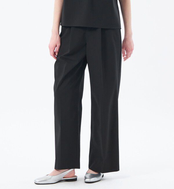 MACKINTOSH PHILOSOPHY「サマーサッカータックワイドパンツ」|その他|ブラック