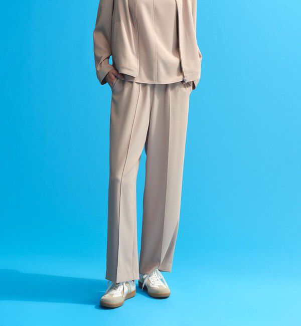 MACKINTOSH PHILOSOPHY「【Alby Easy Pants Wide（アルビー　イージーパンツ ワイド）】バックサテン」|その他|ベージュ