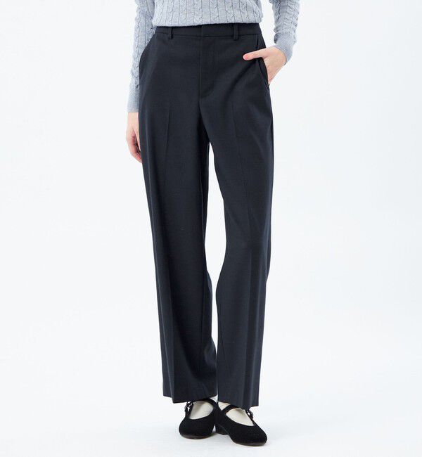 MACKINTOSH PHILOSOPHY「ウォッシャブルウールワイドパンツ」|その他|ネイビー