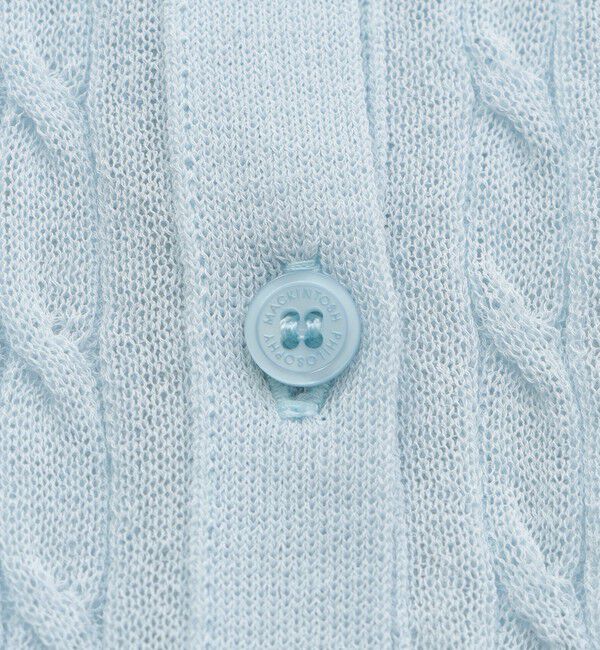 MACKINTOSH PHILOSOPHY「【LEE4月号/蛯原友里さん着用】シアーケーブルカーディガン」|ニット・セーター|