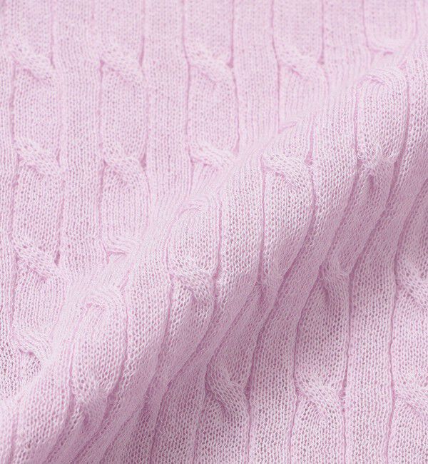 MACKINTOSH PHILOSOPHY「【LEE4月号/蛯原友里さん着用】シアーケーブルカーディガン」|ニット・セーター|