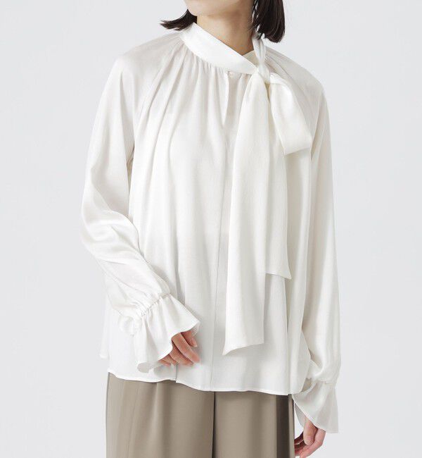  「ヴィンテージサテンボウタイブラウス」|シャツ・ブラウス|