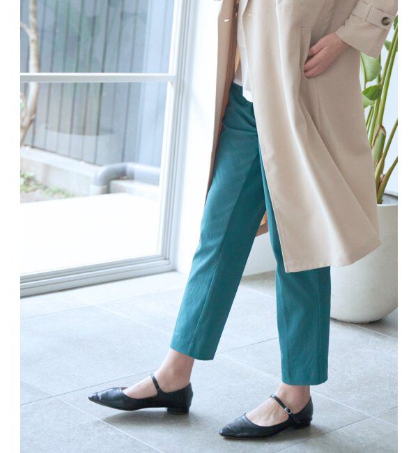 ikka「BeasyStretch テーパードパンツ」|スラックス|