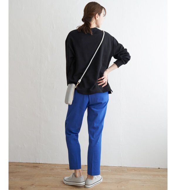 ikka「BeasyStretch テーパードパンツ」|スラックス|