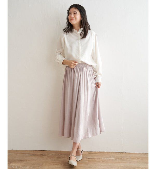 ikka「フレンチリネンMIX長袖シャツ」|シャツ・ブラウス|