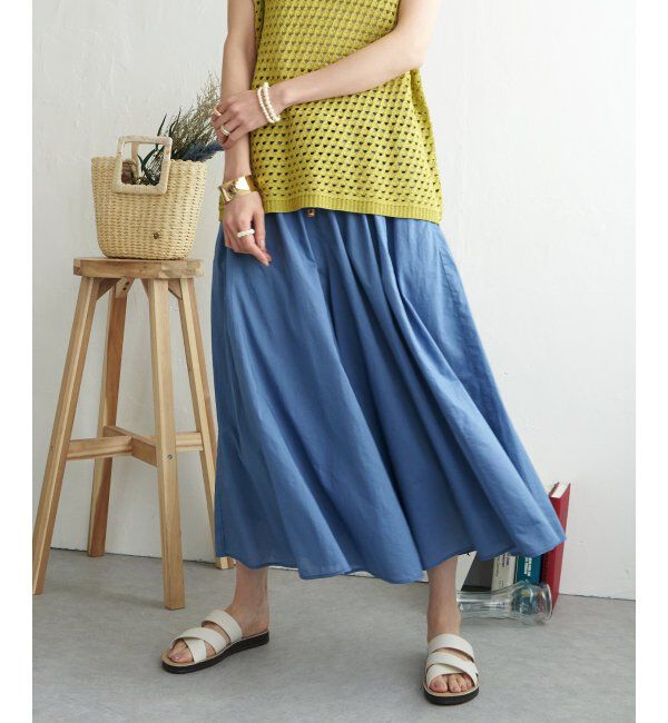 ikka「【雑誌 InRed 6月号掲載】コットンボリュームスカーチョ」|その他|ブルー