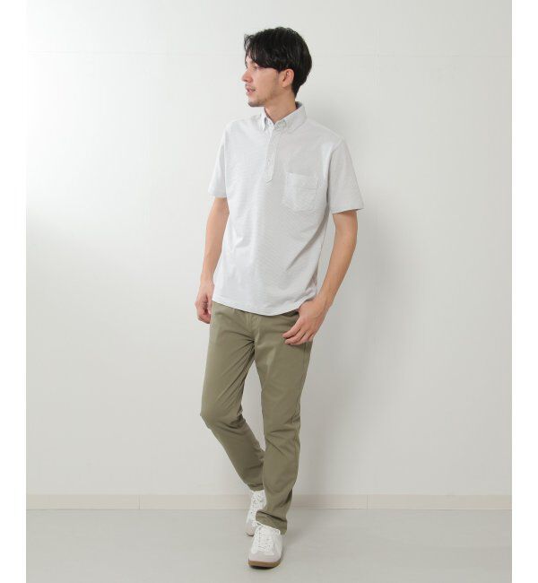 IKKA LOUNGE「ドライラックスボタンダウンポロシャツ」|Tシャツ・カットソー|